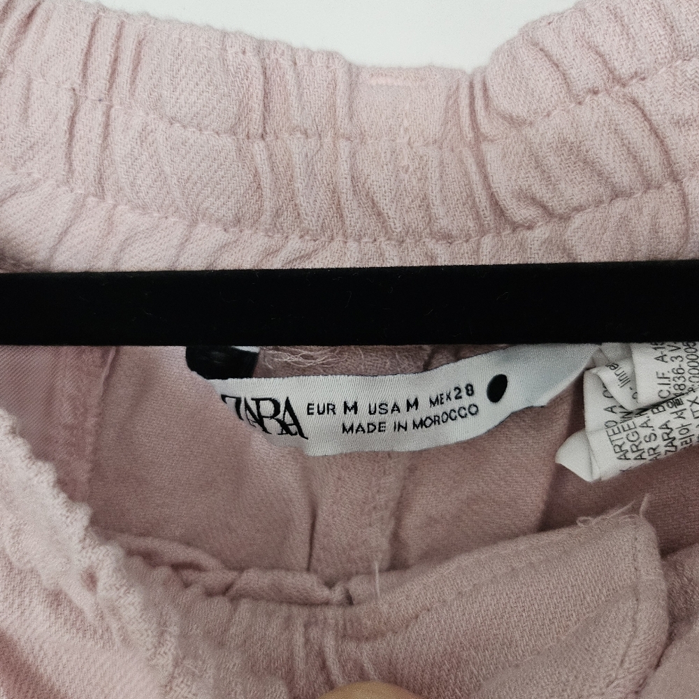 Light pink Zara linen blend pants in Size Medium - Picture 5 of 6